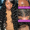 40 42 Inch Loose Deep Wave Frontal Wigs 250% 13x4 13x6 HD Lace Frontal Wigs For Women Remy Loose Deep Curly Human Hair Wigs