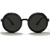 Vintage steampunk adjustable ND Glasses Sunglasses for middle-aged classic round crystal sunglasses for men and women locomotive