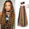 Synthetic Braiding Hair for Boho Braids 20Inch 90G Deep Wave Bulk High Quality Synthetic Protein Hair Extensions For Women