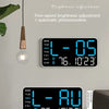 LED Digital Wall Clock Temperature Date Week Display Table Alarm Clocks Voice Control Electronic Clock Brightness Adjustment