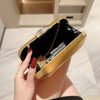 High-End Textured Square Box-Shaped Evening Bag Clutch Bag Chain Bag Banquet Bag Cheongsam Bag Evening Dress Bag Wedding Bag
