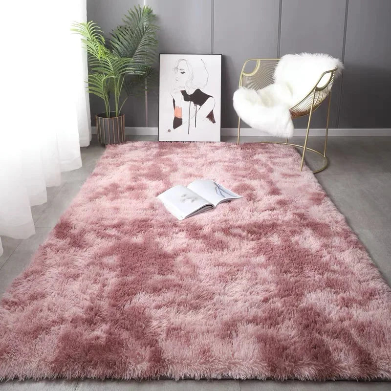 Plush Carpet For Living Room Sofa Floor Cushions  Modern Soft Fluffy Home Rug For Children's Bedroom Play Carpet Christmas Gifts
