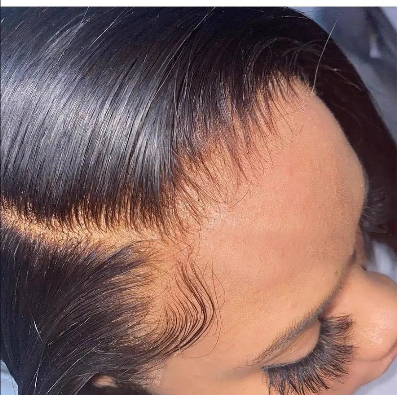 Peruvian Hair 4x4 Lace Closure Pre plucked  Straight Hair 13x4 HD Transparent Lace Frontal 100% Human Hair Natural Hair Line