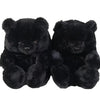 Cute Teddy Bear Plush Winter Slippers Wrapped in Heels Fun Indoor Floor Shoes Women's Gift Warm and Soft Cartoon Plush Animal Sl