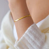 eManco Stainless Steel Adjustable Classic Snake Chain Bracelet Women's Gold Plated Jewelry Wholesale