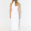 Bornladies Summer Sleeveless Single Breasted Dress Fashionable Ladies Slim Fit Collar Solid Color Long Dresses Women's Clothing