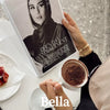 Bella Black Satin Prom Dresses Detachable Shawl Mermaid Wedding Dress Elegant Long Sleeves Customized Vestidos De Fiesta 2024