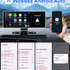 11.26 inch Car DVR 4K Dash Cam Dual Lens Wireless Carplay & Android Auto Video Recorder Monitor GPS Navigation 5G Wifi FM AUX