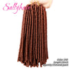 Sallyhair Synthetic Faux Locs 14inch 70g/pack Crochet Braiding Hair Extensions Afro Hairstyles Soft Dreadlock Crochet Braids