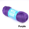 4 Pack Brazilian Wool Hair Synthetic Crochet Hair Extensions for Women African Hair Yarn for Braiding Senegalese Twist Fake Hair