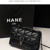 Classic Quilted Detail Square Bag, Solid Color Flap Shoulder Bag, All-Match Chain Bag