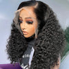 Glueless Wig Short Kinky Curly Bob Wig 12A Malaysian Lace Front Human Hair Wigs Wet And Wavy Water Wave Bob Wig 13x4 Frontal Wig