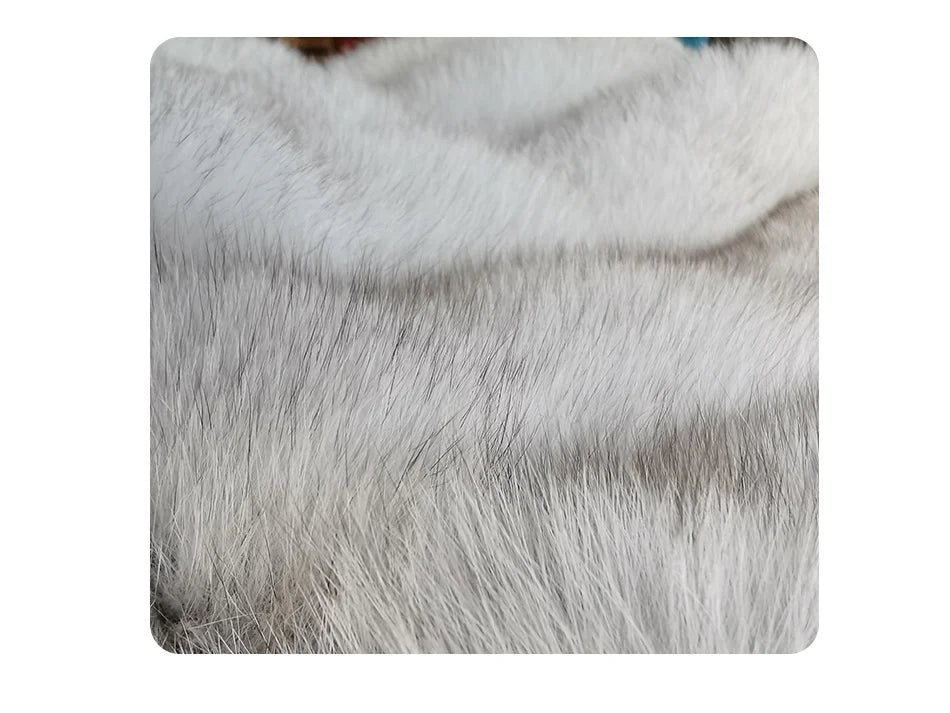 Maomaokong 2025 Natural Real Fox Fur Coat Women Winter Warm Luxury Fur Jacket Detachable Long Sleeves Female Vest Furry Coats