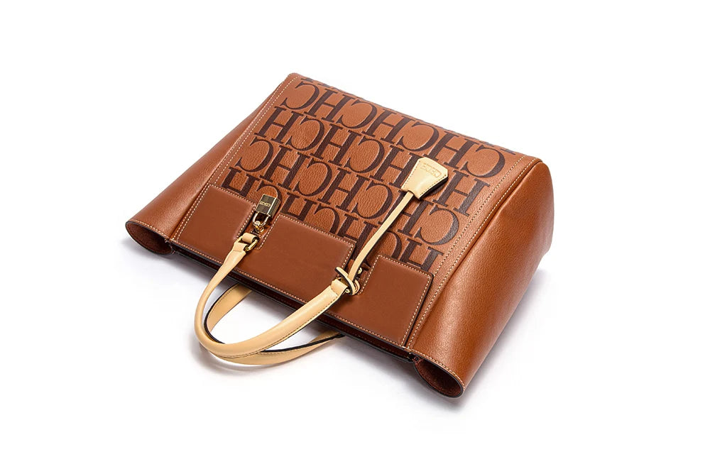CHCH Fashion Retro Print Bucket Bag Travel Party Banquet Shoulder Bag Luxury Classic 2024 Winter Women's Large Capacity Handbag