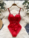SINGREINY Women Corset Slim Sexy Bodysuits Sleeveless Gauze Short Playsuits Fashion Open crotch Underwear Camis Solid Rompers