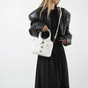 PU Square Compact Shoulder and Crossbody Bags Zipper Unique Design High Quality Hand Bags for Women 2025 Designer Style Bolso
