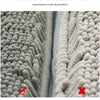 3-piece bathroom chenille floor mat, absorbent anti slip bathroom carpet, bathroom U-shaped foot mat, toilet lid, TPR anti slip