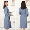 100% Cotton Couples Long Thick Absorbent Terry Bath Robe Kimono Men Light Weight Towel Bathrobe Sleepwear Women Hotel Gown Robes