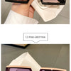 KAMMPT Square Oversized One-pieces Sunglasses Men Women Trendy Gradient Goggle Eyewear Fashion Luxury Brand Design Sun Glasses