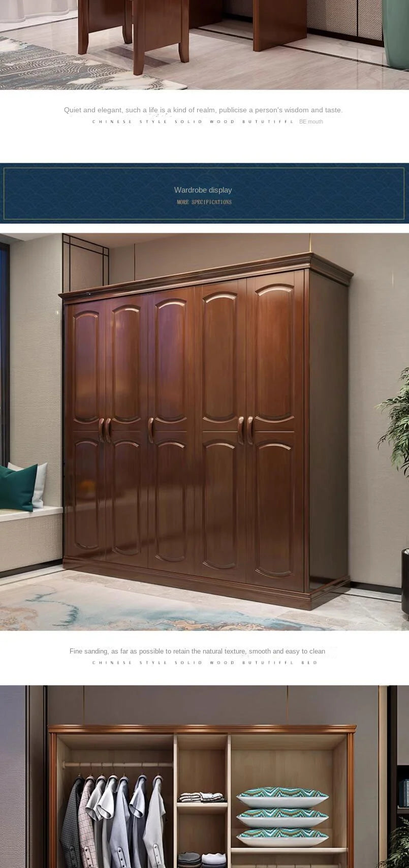 European Luxury Soft Bedroom Set Modern High End Storage Queen Bedroom Set Wood Cool Apartment Meuble De Chambre Furniture