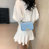 Fashionable Mini Quilted Embossed Chain Shoulder Bag Simple And Versatile Diagonal Crossbody Bag For Women Square Handbag