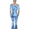 Women Sexy Bodycon 2 Piece Outfits V Neck Zip Up Long Sleeve Crop Top Midi Dress Skirt Set Plus Size Party Club Clubwear