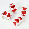 300Pcs/roll Sparkle Heart Stickers Red Love Scrapbooking Adhesive Sticker for Valentines Day Wedding Gift Box Bag Decoration 1''