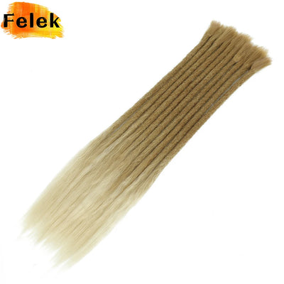 Synthetic Cheap Dreadlocks Hair Extensions For Women 18 Inch Full Hand-made Permanent Dread Loc Extension For Men 5 10 Strands