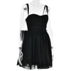 Fantoye Glitter Bright Silk Sparkling Bow Women Dress Apricot Spaghetti Strap Mini Dress Female Spring Slim Elegant Party Dress