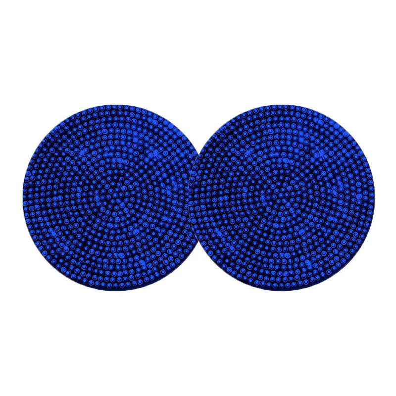 2Pcs Car Non Slip Water Cup Pad Diamond Car Coaster Water Cup Insert Coasters Pads Universal Car Cup Holder Interior Accessories