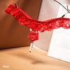 New Pearls Rose Embellishment Thong Embroidery Panries Women's Sexy Ultra-thin G-string Low-waist Beaded Temptation Underwear