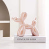 21cm Big Size Ceramic Balloon Dog Abstract Ornament Creative Sculpture Study Room Statue Home Office Accessories Decoration