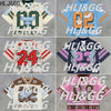 HLJ&GG Spring Summer New Letter Print Mesh Loose Basketaball Tshirts Women V Neck Short Sleeve Tops Fashion Pullover Streetwear