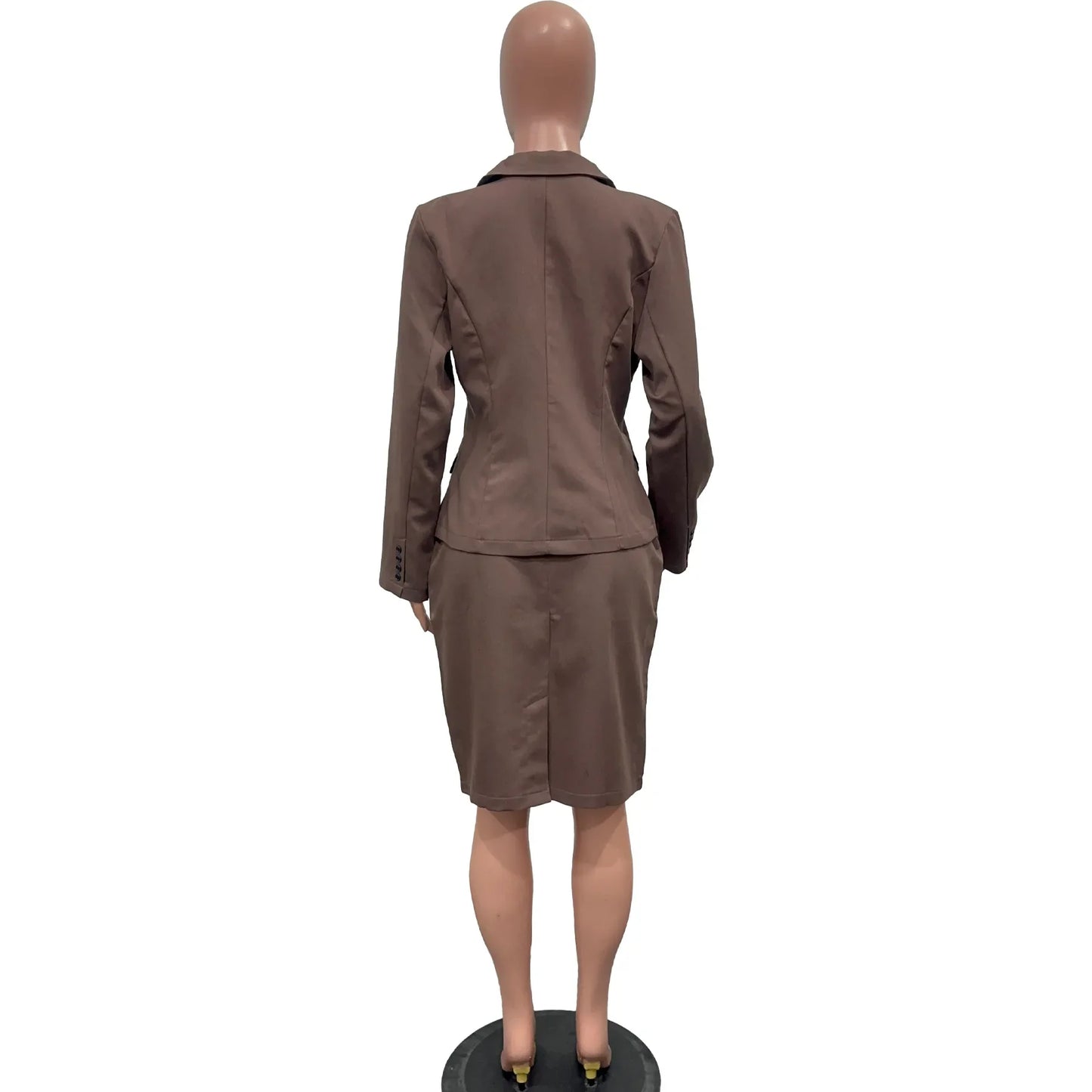 BWQ Women's Set Full Sleeve Button Blazer + Skirts Suit 2025 Winter Casual Streetwear Two 2 Piece Set Africa OL Work Outfits