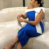 Womens Summer Beautiful Sexy Dresses Mid-length Elegant Lady Dress Highi Waist Knitted One-piece Dress Wholesale Dropshipping