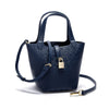 Retro Classic Women's Fashion Handbags Pure Color Design Metal Lock Buckle Accessories Ladies Shoulder Bags Minimalist Versatile