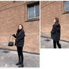 Tweed Plaid Suit Jacket Women Outwear Loose Mid-Length Double-Breasted Casual Woolen Blazer Top 2024 Spring Autumn New Chic Suit