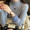 Women's Turtleneck Sweater Winter 2025 Retro Red with Velvet Lining Thickened Inner Wear Thermal Knitting Bottoming Shirt