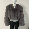 2023 Neuer kurzer Stil Echtfuchspelzmantel Winter Damen Natur Warme Mode Luxus