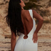 New backless long skirt party club vacation clothing ladies sexy casual summer dress Female 2025 Summer slim dress women