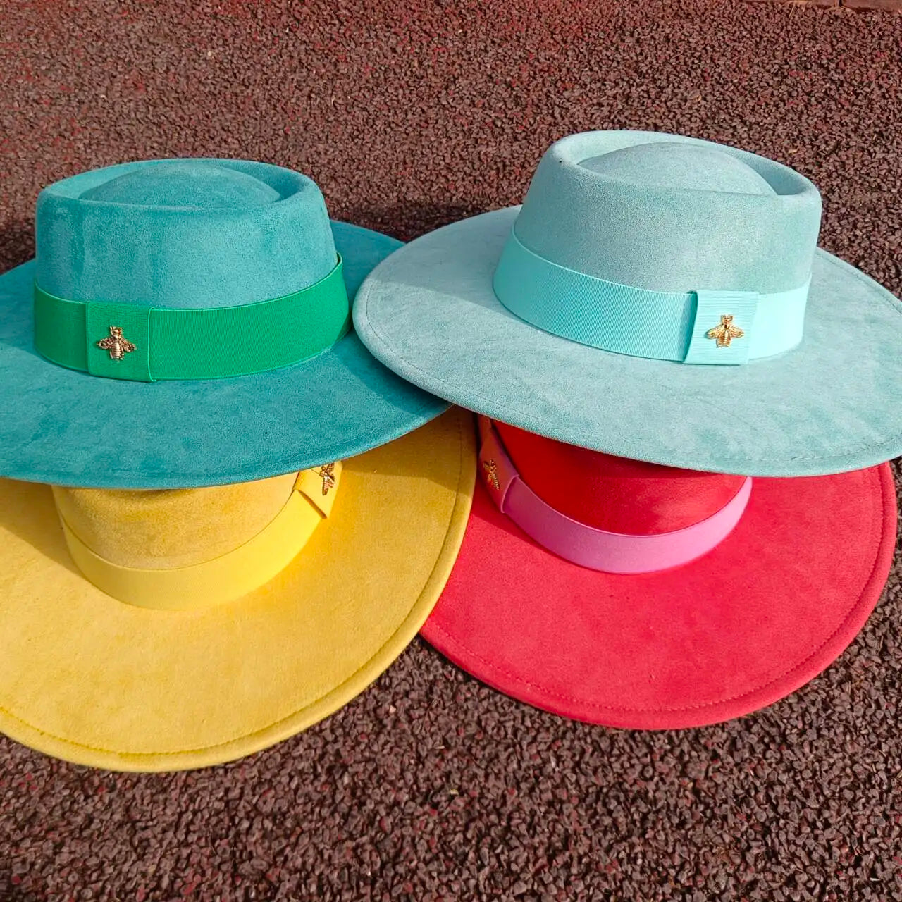 Fedora hat nubuck leather elastic webbing concave top wide brim hat for men and women autumn and winter hat  sombrero hombre
