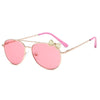 Kids Cute Sunglasses Metal Frame Children Sun Glasses Fashion Girls Outdoor Cycling Goggles Party Eyewear Photography Supplies