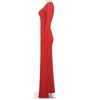 DSMTRC Solid Trend Incline Shoulder Lengthen Single Sleeve Hollow High Street Women Maxi Dress Sexy Elegant Vestidos Attirewear