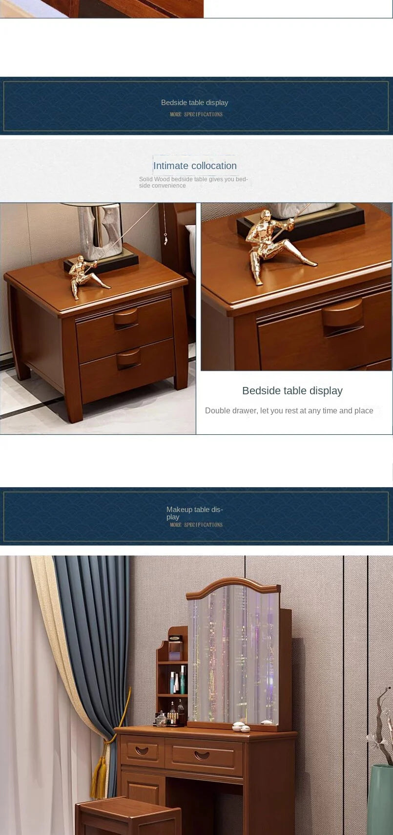 European Luxury Soft Bedroom Set Modern High End Storage Queen Bedroom Set Wood Cool Apartment Meuble De Chambre Furniture
