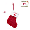 Christmas Socks Knitting Snowflake Letter Stocking Christmas Decoration For Home 2024 Xmas Tree Ornament Gift Navidad Natal 2024