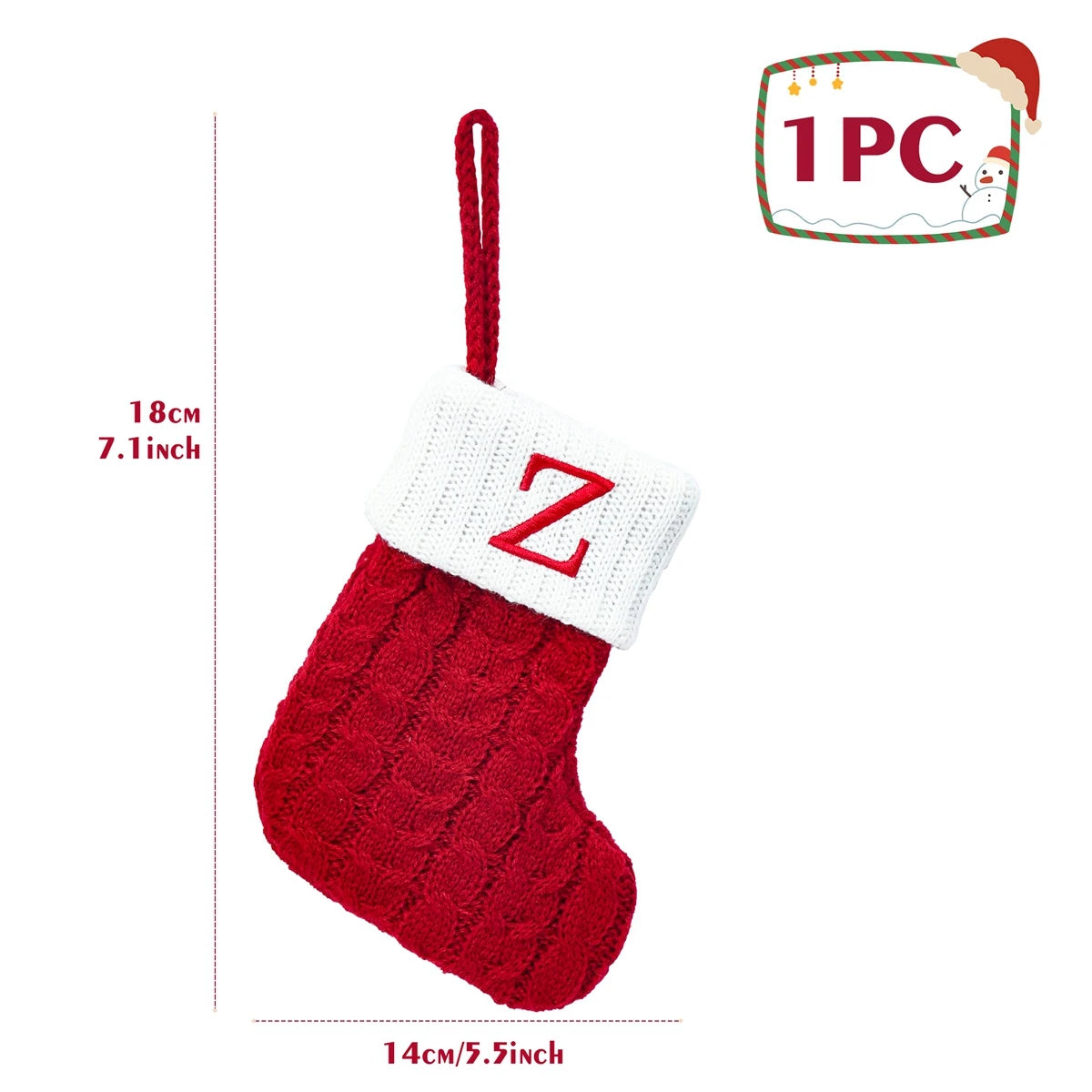Christmas Socks Knitting Snowflake Letter Stocking Christmas Decoration For Home 2024 Xmas Tree Ornament Gift Navidad Natal 2024