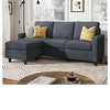 Queen Size Upholstered Platform Bed Velvet Fabric Big Headboard Wooden Frame Bedroom Storage Slat Support No Box Spring Needed