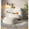 Fluffy White Living Room Chair Modern Cute Floor Ergonomic Living Room Chair Lounge Recliner Meuble Salon Home Furniture