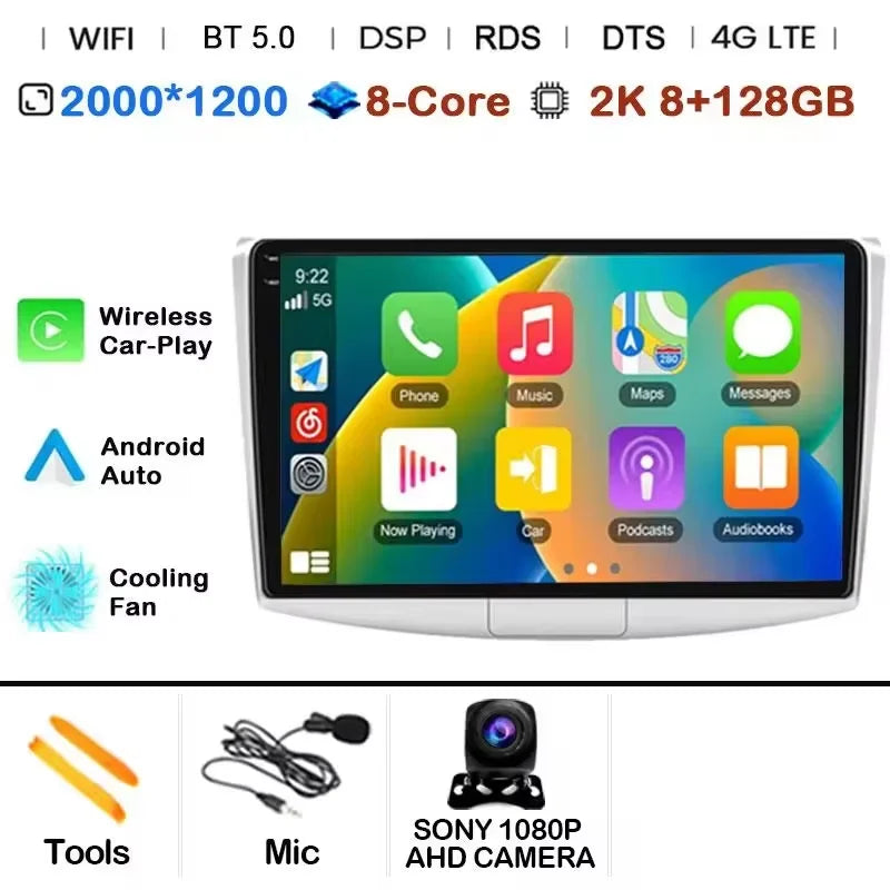 Android 14 For Volkswagen VW Passat B6 B7 CC 2007-2016 Carplay Radio Multimedia Player Auto Car Radio WIFI 4G GPS DSP48EQ 2din
