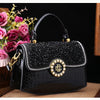 Fashion Diamonds Women Handbags 2023 Red Genuine Leather Lady Shoulder Messenger Bag Crocodile Pattern Portable Shell Tote Bags